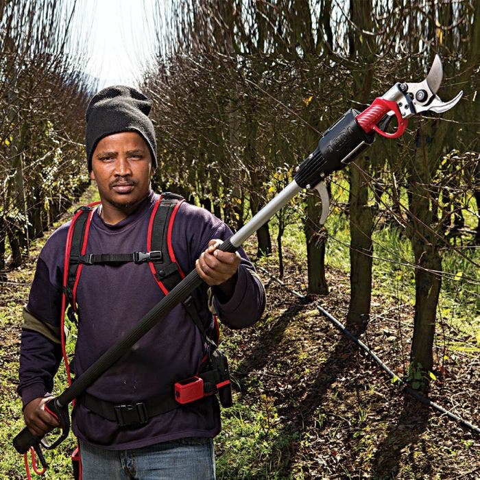 Battery powered shears with extension handle 2025