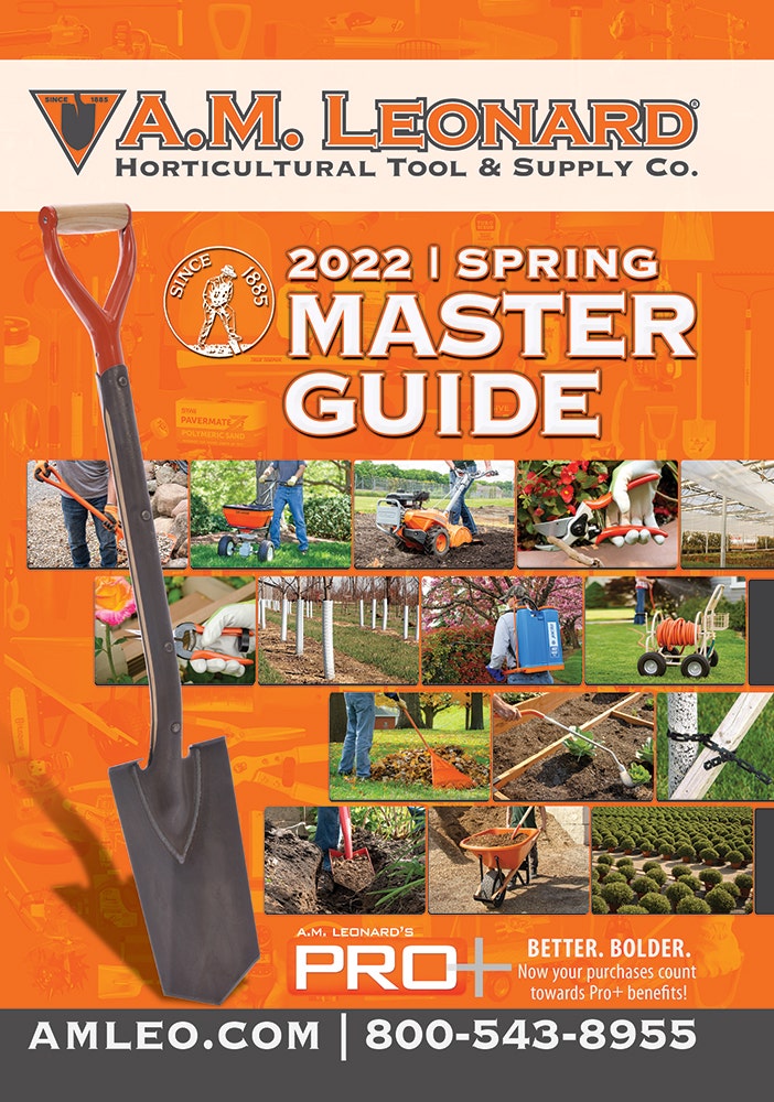 A.M. Leonard 2022 Spring master guide catalog cover