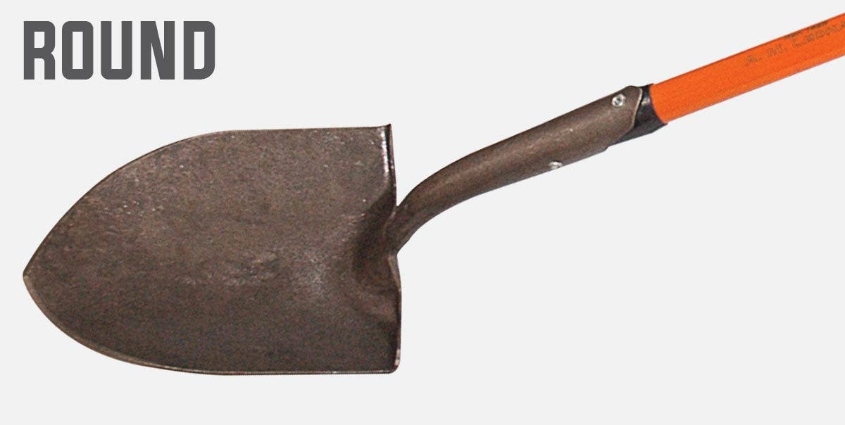 Round point shovel image