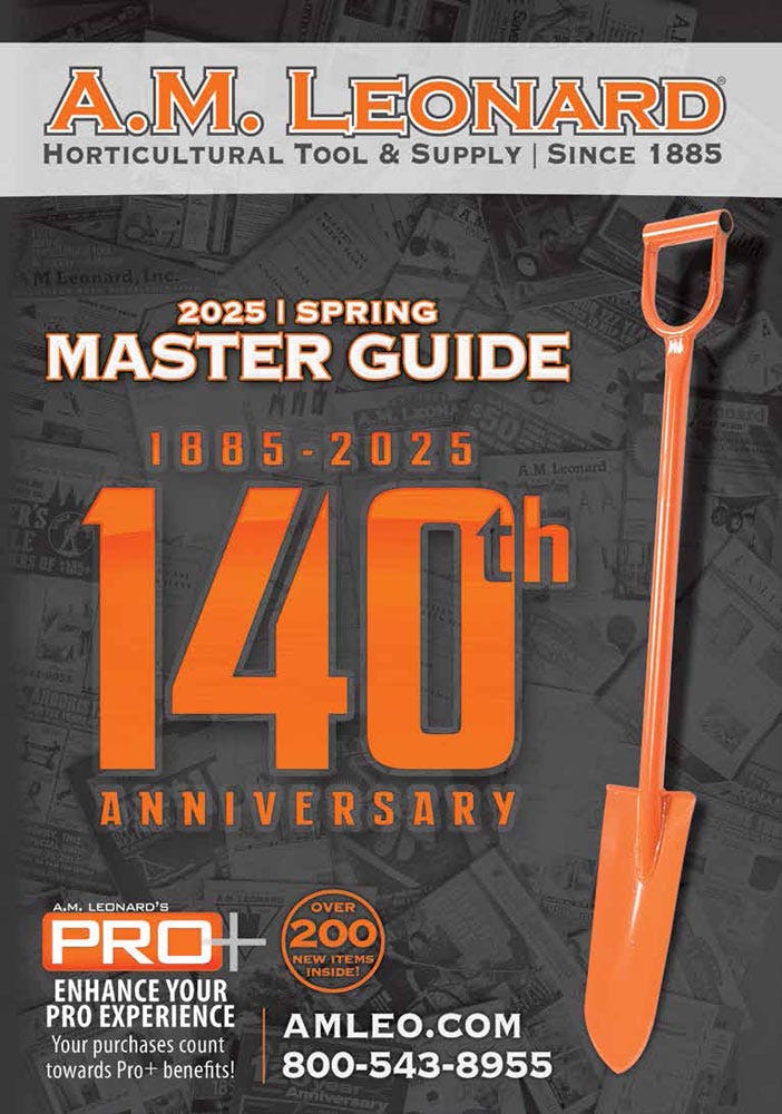 A.M. Leonard Spring 2025 Master Guide Digital Catalog Cover